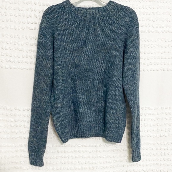 Primark blue knit crewneck pullover sweater m - Picture 3 of 8